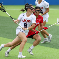 (SP)CHINA-CHENGDU-THE WORLD GAMES 2025-LACROSSE-WOMEN-SEMIFINALS-USA VS JPN (CN)