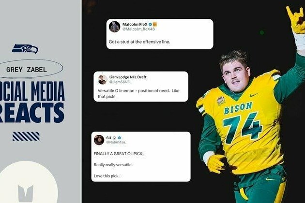 Social Media Reacts: Seahawks Draft Grey Zabel