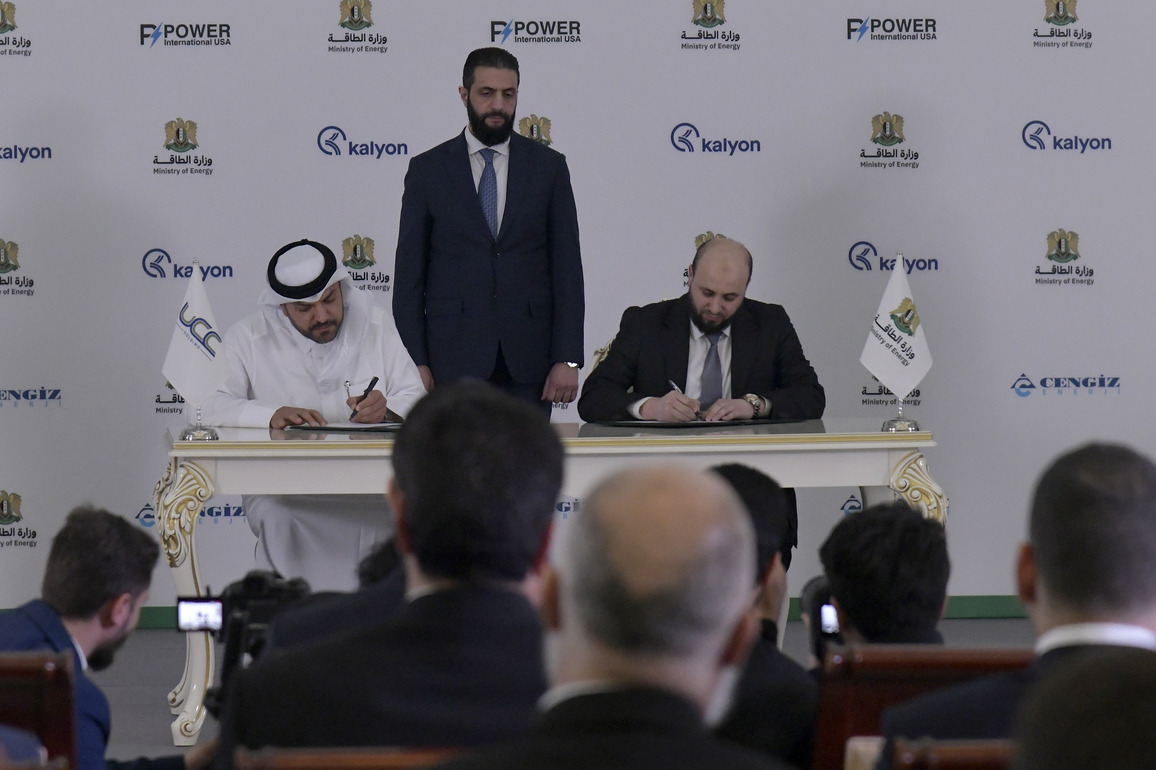 SYRIA-DAMASCUS-ENERGY INVESTMENT DEALS-INT'L FIRMS-SIGNING