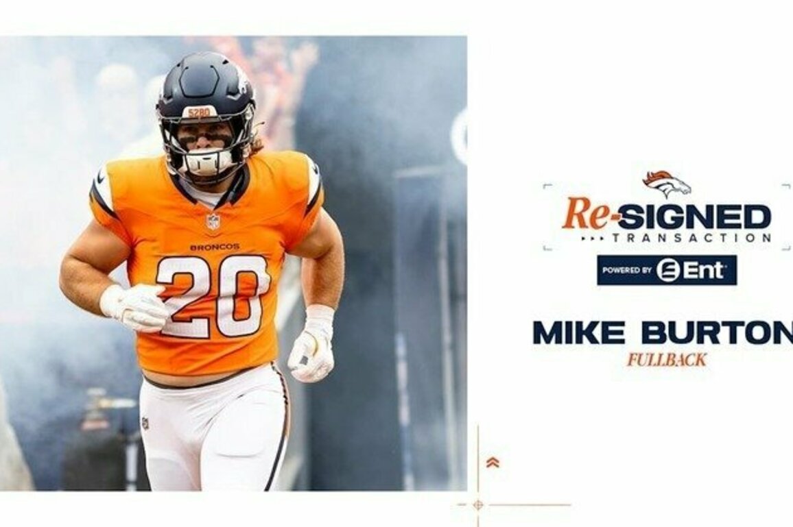 Broncos re-sign FB Mike Burton