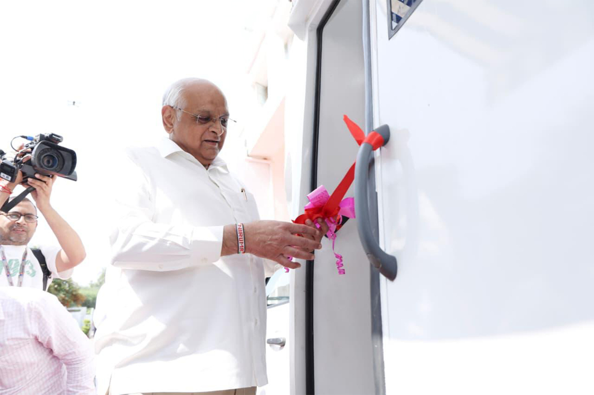 Gujarat CM flags off 28 advanced mobile forensic vans allocated across districts