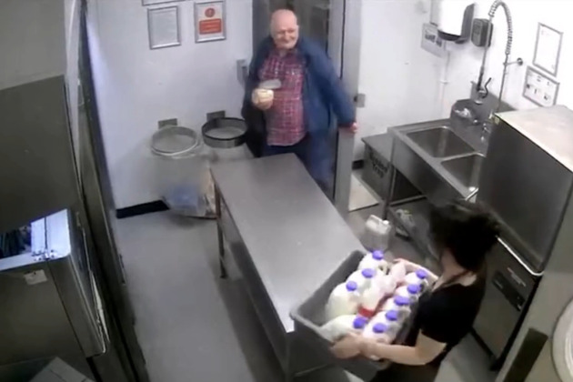 Ice cream bandit caught on parlour CCTV stealing tub from freezer in bizarre incident
