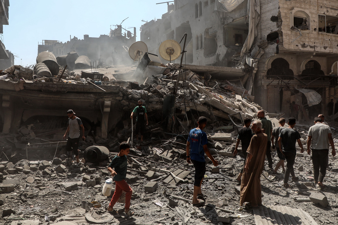 MIDEAST-GAZA-SHATI REFUGEE CAMP-AIRSTRIKE