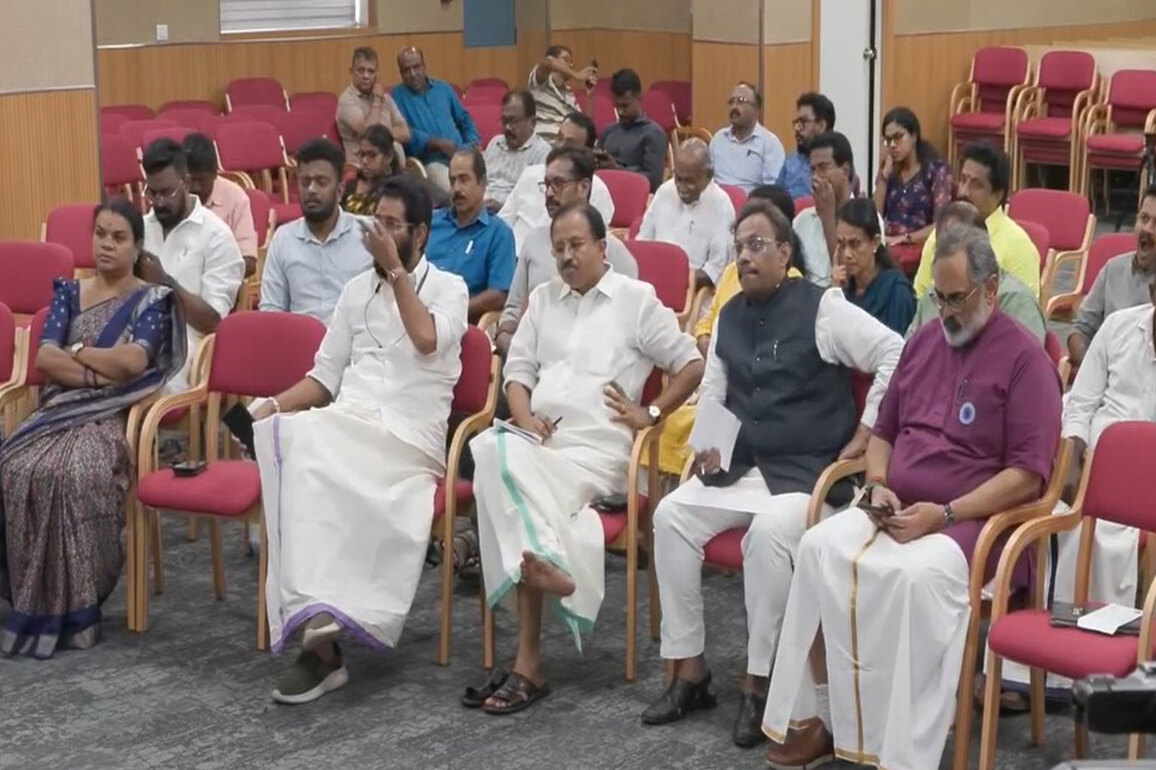 Kerala: Senior BJP leaders watch Union Budget 2026-27 live at party state office