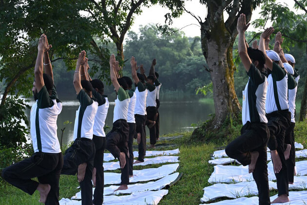 Indian Army celebrates International day of Yoga at Agartala, promoting 'Yoga for healthy ageing' in harmony with nature