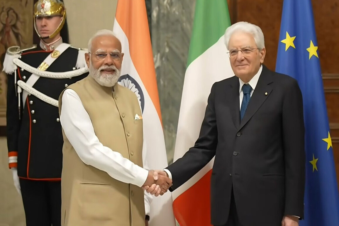 PM Modi holds delegation-level meeting with Italian President Sergio Mattarella