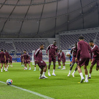 (SP)QATAR-DOHA-FOOTBALL-FIFA WORLD CUP-QATAR TEAM TRAINING