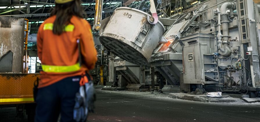 The Tomago smelter produces more than a third of Australia’s aluminium.
