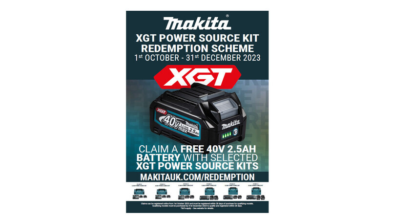 Power Up Your Tools with Makita's latest XGT Power Source Kit Redemption