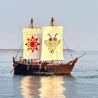 INSV Kaundinya embarks on maiden voyage for Muscat from Porbandar