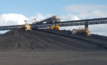 Coal from Bounty's Cook colliery being loaded for export from Queensland.