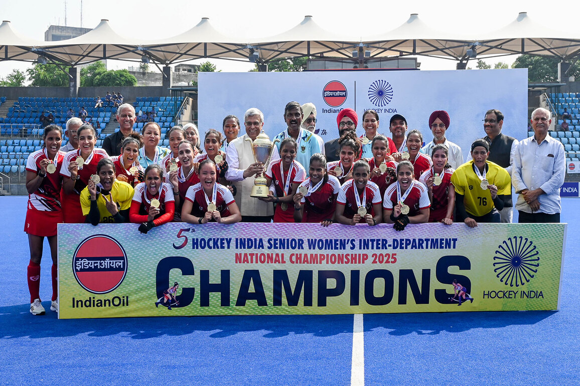 RSPB crowned champions of 5th Hockey India Senior Women's Inter-Department National C'ship