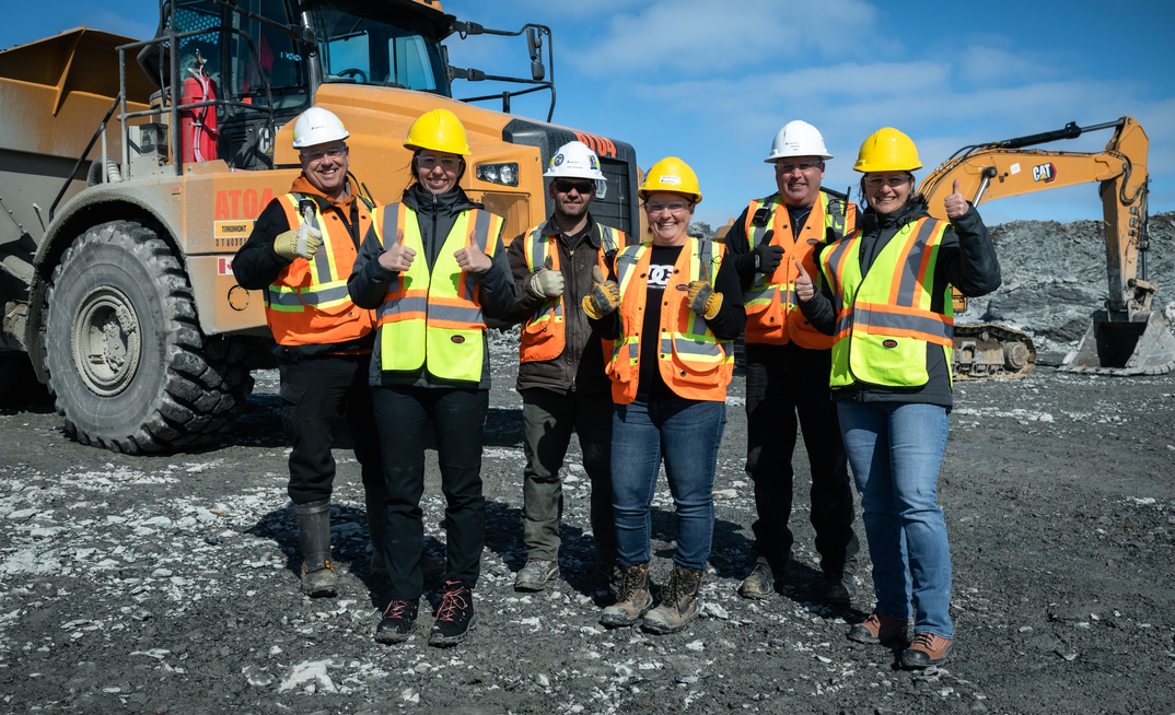 Valentine Gold Mine workers