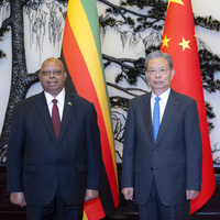 CHINA-BEIJING-ZHAO LEJI-ZIMBABWE-SPEAKER OF PARLIAMENT-TALKS (CN)