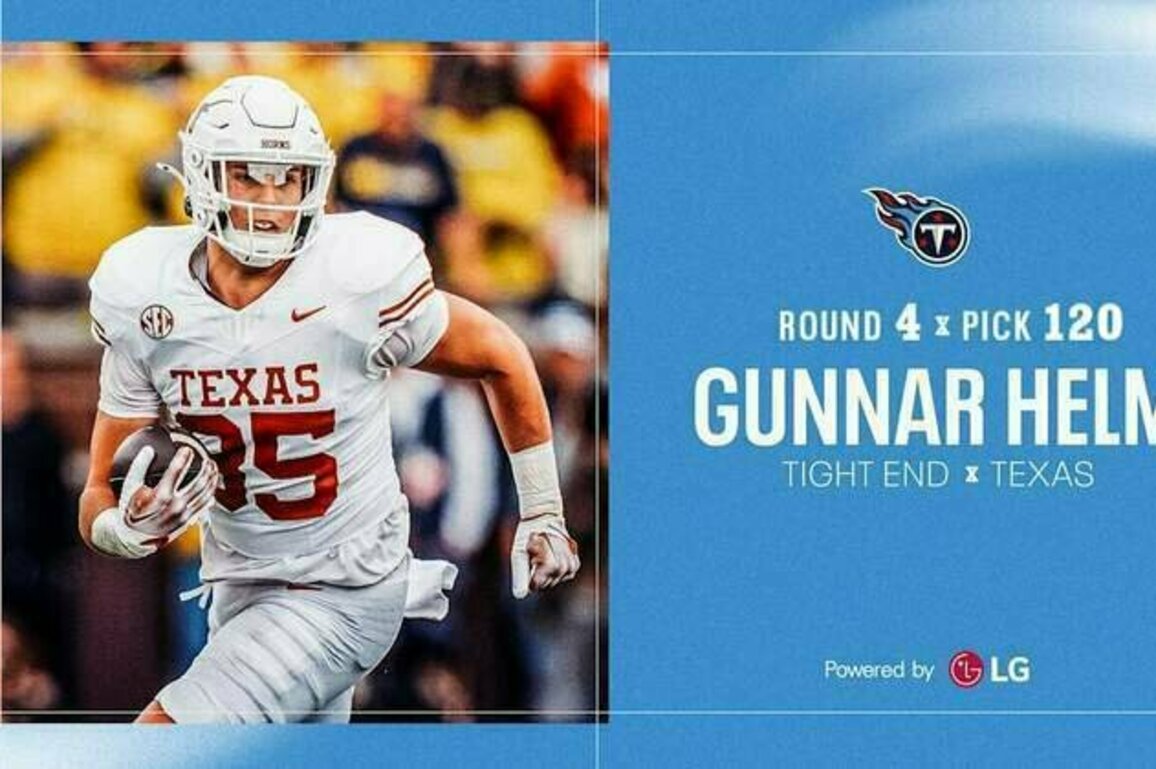 Titans Select Texas TE Gunnar Helm in Fourth Round of the NFL Draft