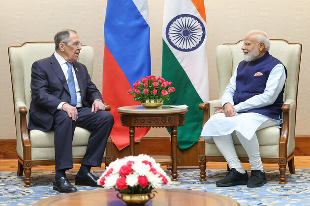 India reiterates support for "peaceful resolution of conflicts" as PM Modi meets Lavrov