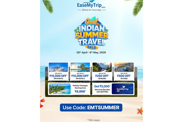 EaseMyTrip Announces 'Great Indian Summer Travel Sale', Bringing Exclusive Travel Deals for Summer Holidays