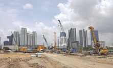  Thai Bauer carrying out piling work for the new Orange Line which will form an extension to the Bangkok Metro