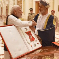 PM Modi conferred with Order of Oman by Sultan Haitham bin Tarik AI Said