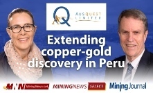 AusQuest drilling extends copper-gold discovery in Peru