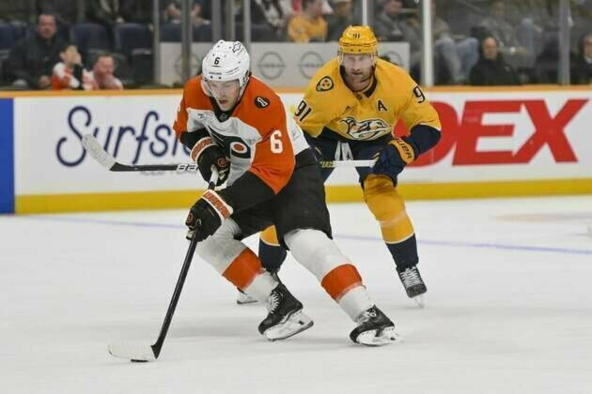 Second-period surge sends Flyers to win over Predators