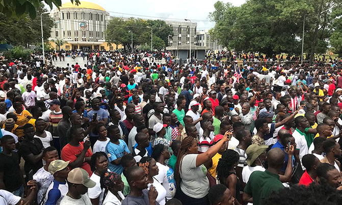 Thousands protest price hikes, corruption in Liberia Thousands protest price hikes, corruption in Liberia