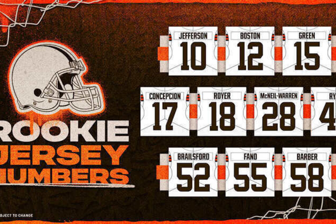 Browns announce jersey numbers for 2026 draft class