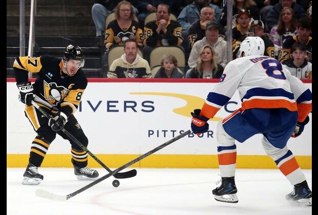 Sidney Crosby sets team record as Penguins get revenge on Isles