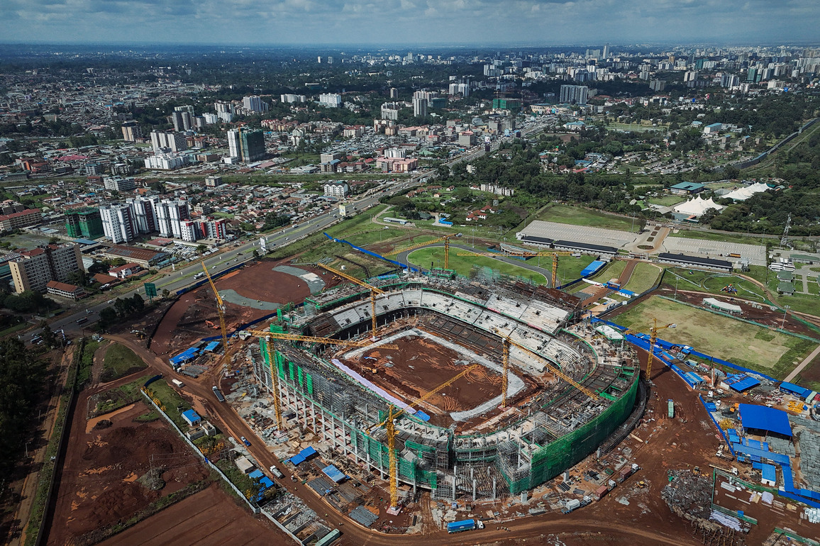 KENYA-NAIROBI-CHINESE-BUILT STADIUM-CONSTRUCTION PROGRESS