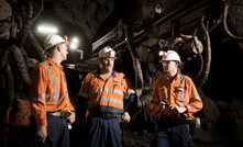 OZ Minerals staff underground at Carrapateena.