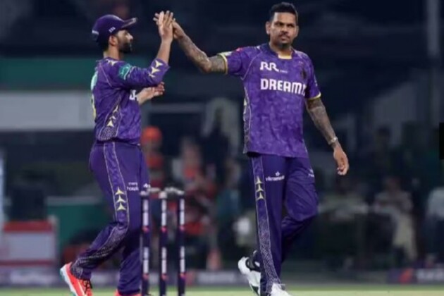 "A champion bowler, he comes early for practice...": KKR skipper Rahane hails Narine after win over DC