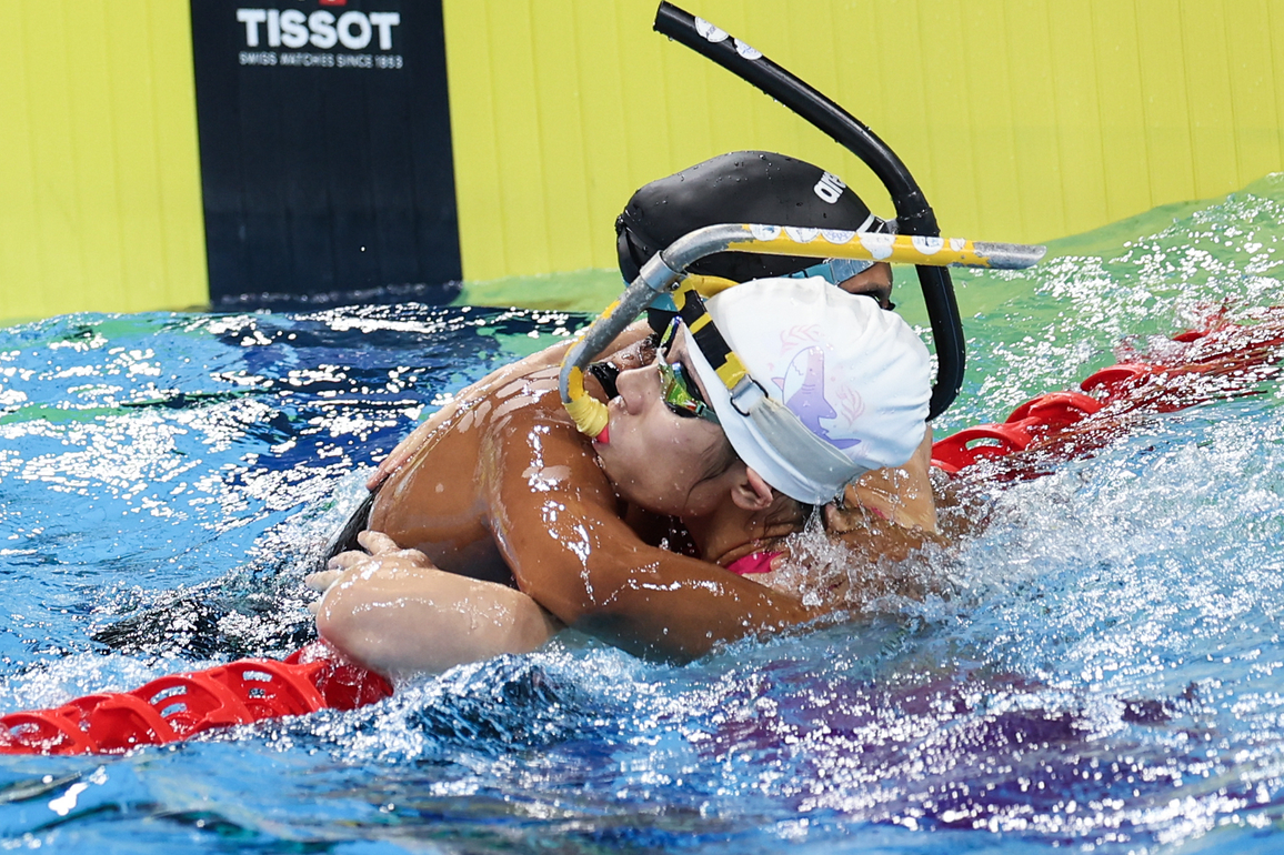 (SP)CHINA-CHENGDU-THE WORLD GAMES 2025-FINSWIMMING-WOMEN'S SURFACE RELAY 4X50M-FINAL(CN)