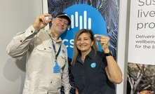 The Just Meat protein powder has a mild taste and can be used as-is, or in a range of products such as protein balls, shakes and energy drinks. Pictured CSIRO's Dr Doug Hilton and Dr Aarti Tobin. Credit CSIRO. 