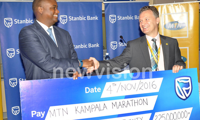 Stanbic offers sh225m for MTN Kampala marathon Stanbic offers sh225m for MTN Kampala marathon