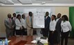  Jared Othieno (5th left) GDC’s MD and CEO is joined by the Quality Management team during the ISO certificate presentation 