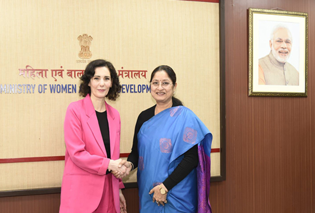 Strengthening India-EU Cooperation: WCD Minister Annpurna Devi meets European Commissioner Hadja Lahbib