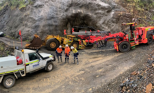PYBAR workers outside the Metz zone portal at Hillgrove.