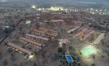  An aerial view of the Sanbrado mine and camp