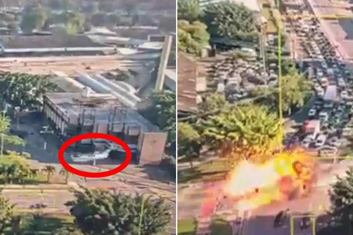 Plane shown exploding in fireball on Brazil city street in horror crash