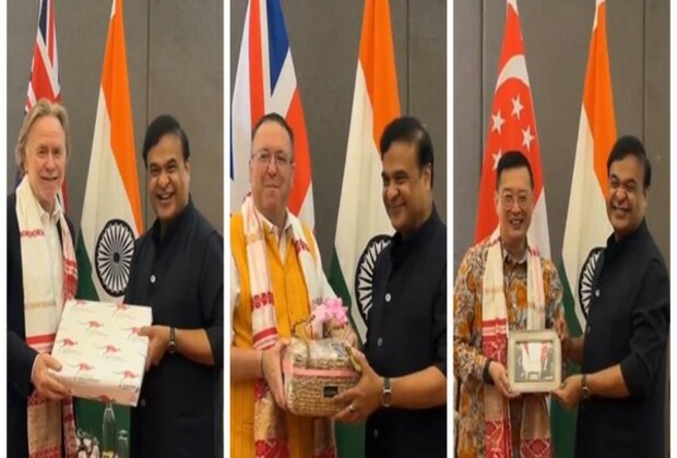 Assam CM Sarma meets Ambassadors of UK, Australia, Singapore ahead of Advantage Assam 2.0 Summit