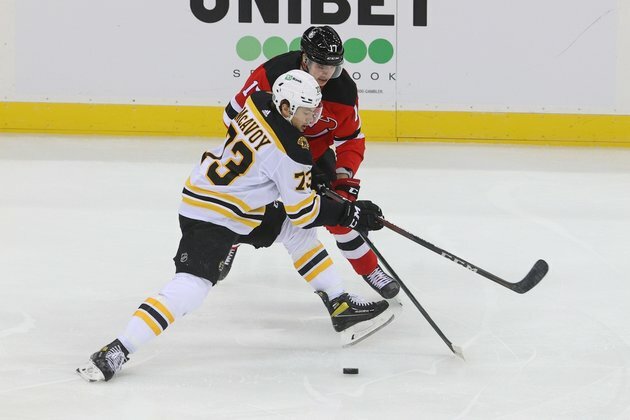 Egor Sharangovich lifts Devils over Bruins in OT