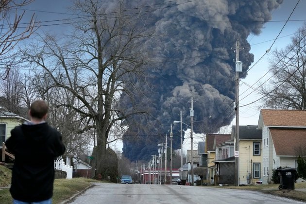 Crews Release Toxic Chemicals from Derailed Tankers in Ohio