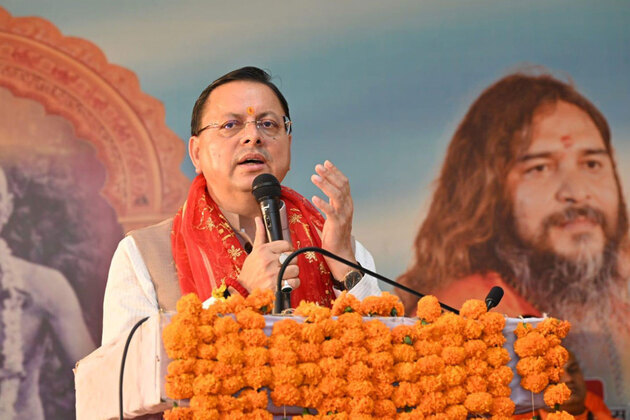 Uttarakhand: CM Dhami participates in Akhand Paramdham Ganga Ghat inauguration in Haridwar