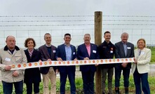From left, landowners Bernard and Nickey Daley, Michael Steiner (FRV), South Island Minister and local MP James Meager, Malcolm Johns, Craig Brown, Ashburton Mayor Neil Brown, Tracey Hickman.