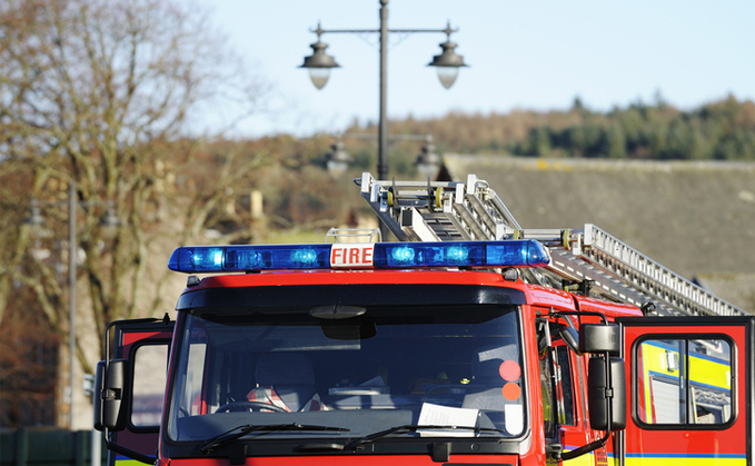 Fire crews battled for more than five hours to quell the blaze which killed 400 pigs