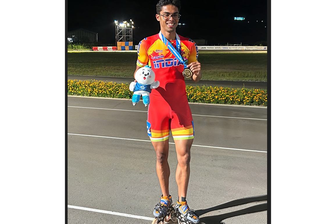 Noida's Anish Raj clinches gold for India at 20th Asian Roller-Skating Championships