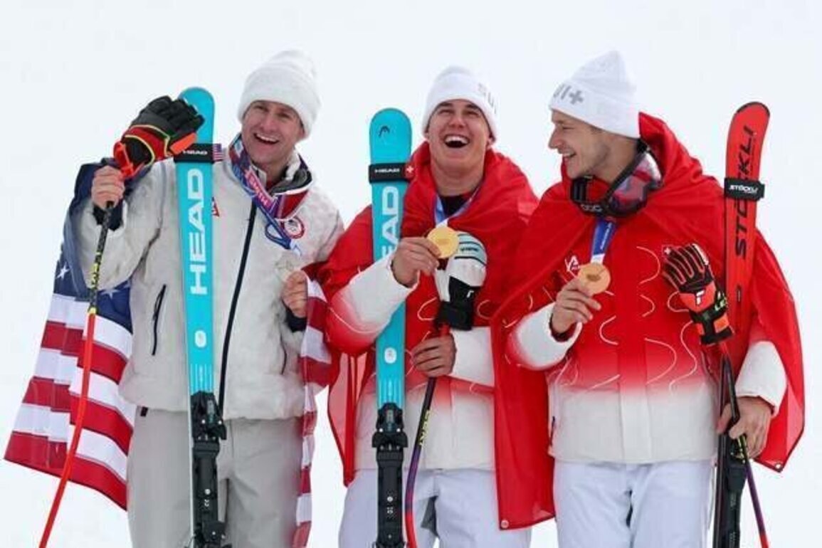 Franjo von Allmen wins 3rd gold of Games in Super-G, American claims silver