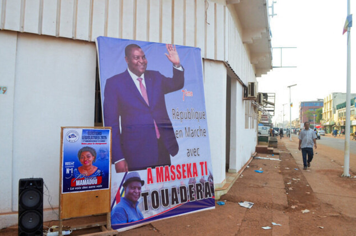 Central African Republic President wins third term