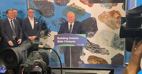 'They need to feel the pain': Doug Ford rages against Trump tariffs at PDAC 2025