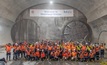 TBM Betty breaking through at the end of her 24 months working round-the-clock to construct a tunnel from Sydney Olympic Park to Westmead 